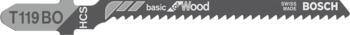 5 figūrzāģa asmeņi T 119 BO, Figūrzāģiem FIGŪRZĀĢA ASMENS T 119 BO BASIC FOR WOOD, 2608630310, BOSCH (2608630310)