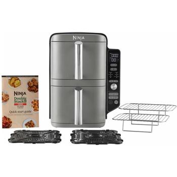 Ninja aerogrils SL400EU, 2470 W, 9.5 l, 40 - 240 °C, 2 atvilktnes, taimeris, termostats, nerūsējošais tērauds (SL400EU)
