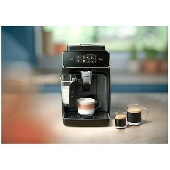 Philips Кофеварка EP2330/10, 15 бар, 1.8L, 12 чашек, 2 компонента, LatteGo, SilentBrew, керамические жернова (EP2330/10)