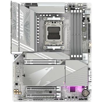 Gigabyte Dēlis X870 A ELITE WF7 ICE 1.1, AMD Ryzen 9000/8000/7000, 16+2+2 fāzes, 4xDIMM DDR5, 4xM.2, Wi-Fi 7, 2.5GbE LAN (X870 A ELITE WF7 ICE 1.1)
