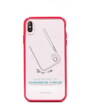 Devia Elegant Anti-Shock iPhone XS Max чехол, 102010442033, красный, поликарбонат/TPU, ударостойкий (102010442033)