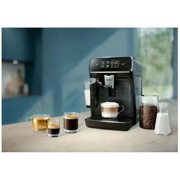 Philips Кофеварка EP2330/10, 15 бар, 1.8L, 12 чашек, 2 компонента, LatteGo, SilentBrew, керамические жернова (EP2330/10)