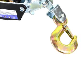 Geko G01072 Ручная таль, 2000 кг, 15:1, 4,5 мм, 2,5 м, 2 крюка, двойная передача (G01072)