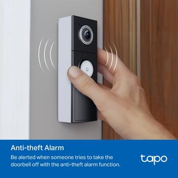 Tp-Link Tapo Видеодомофон Tapo D235, 10000mAh, 2K 5MP, 180° угол обзора, двусторонний звук, IP66, облачное хранилище (TAPO D235)