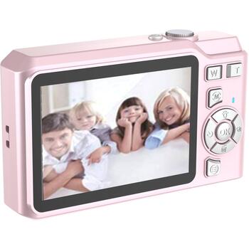 Denver Компактная камера DCA-4818 Rose 112170000010, 2.8'' LCD, 5 МП, CMOS, MicroSD до 64 ГБ, USB-C, 8x цифровое увеличение (112170000010)