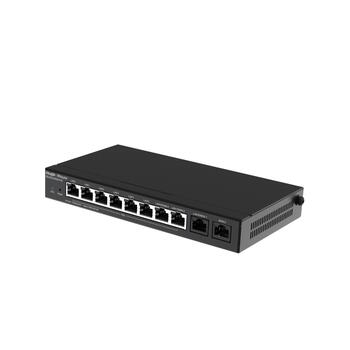 Ruijie Все-в-одном Шлюз Маршрутизатор RG-EG310GH-P-E, 1.5Gbps, 350 пользователей, 8 PoE, 4 WAN, 64 VPN, Черный (RG-EG310GH-P-E)