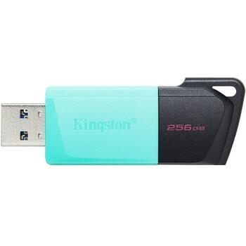 Kingston USB флеш-накопитель DTXM/256GB, 256 GB, USB 3.2 Gen 1, черный/теал, 1 шт, -20 - 85 °C, 0 - 60 °C (DTXM/256GB)