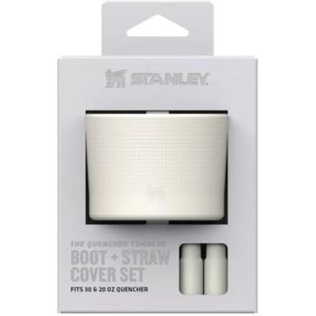 Stanley Набор защитного чехла и крышки для соломинки 2812478069 0,89L/0,59L, 2 шт., силикон, белый (2812478069)