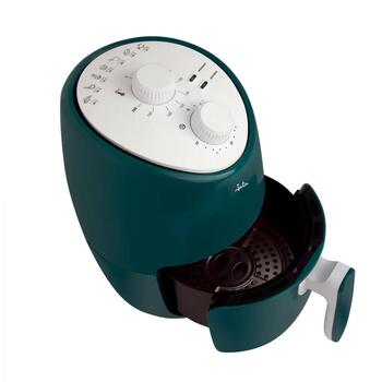 Jata Gaisa fritieris JEFR5392, 1000 W, 2 l, 200°C, tirkīza, balta, 1 grozs, elektroniskais panelis (JEFR5392)