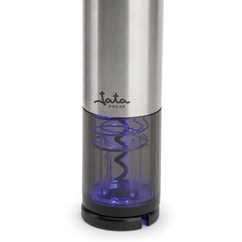 Jata Электрический штопор HVIN2201, 70 бутылок, нержавеющая сталь, ABS, индикатор зарядки, USB C кабель (HVIN2201)