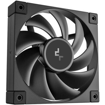 Deepcool Datora ventilators FD12 R-FD12-BKNPN1-G, 120mm, 64.2 cfm, 27.6 dBA, PWM atbalsts, gumijas spilventiņi (R-FD12-BKNPN1-G)