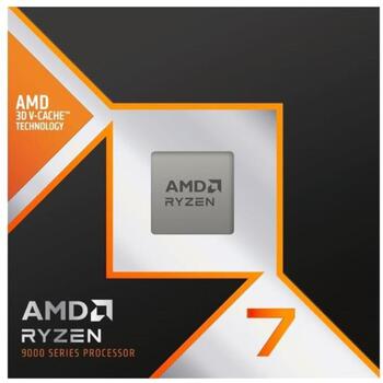 Amd Ryzen 7 9800X3D procesors 100-100001084WOF, 4.7 GHz, 8 kodoli, 16 pavedieni, 104 MB L2 & L3, 120 W TDP, 192 GB RAM, AM5, DDR5 (100-100001084WOF)
