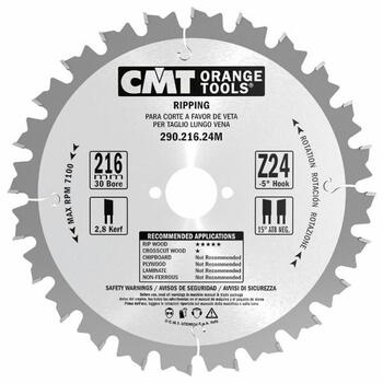 Zāģripa kokam 235x2,8/1,8x30mm, CMT, 290.235.24M, 235mm, 30mm, 24, 2,8 mm, 1,8 mm, 20°, 10° ATB (290.235.24M)
