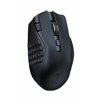 Razer bezvadu spēļu pele Naga V2 HyperSpeed RZ01-03600100-R3G1, 30000 DPI, 2.4GHz, Bluetooth, 19 programmējamas pogas, ergonomiska (RZ01-03600100-R3G1)