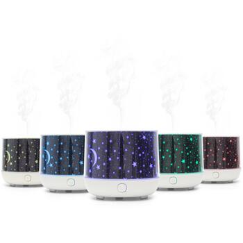 Rio Gaisa mitrinātājs DHNT-EU/1,4, 0.1l, 3-4h, 15m², automātiska izslēgšanās, 7 krāsas LED gaismas (DHNT-EU/1,4)