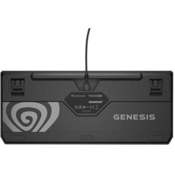 Genesis Thor 230 TKL mehāniskā spēļu tastatūra NKG-2081, 87 taustiņi, Outemu Red, RGB LED, USB Type-C, 3000 mAh, QWERTY, Hot-Swap (NKG-2081)