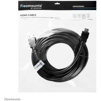 Neomounts HDMI кабель HDMI25MM, 7.5 м, 2 мужских разъема, HDMI 1.3, 10.2 Гбит/с, черный (HDMI25MM)
