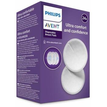 Philips Avent одноразовые прокладки для бюстгальтера SCF254/24, 24 шт., 130x2 мм, супервпитывающие, защита от протекания, дышащие (SCF254/24)