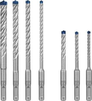 7 SDS plus-7X urbju kompl 5/6/6/8/8/10/12 mm, Perforatora urbjiem EXPERT SDS PLUS-7X TRIECIENURBJU PERFORATORIEM KOMPLEKTS, 2608900195, BOSCH (2608900195)
