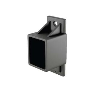 Horizontālā profila PVC turētājs 20x40 mm, melns 2617 (2617)