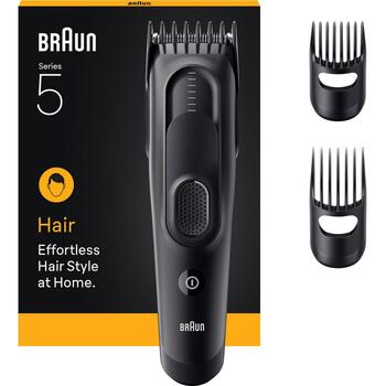 Braun машинка для стрижки волос HC5530 Series 5, беспроводная, 17 ступеней длины, 3-35 мм, 50 мин, NiMH аккумулятор (HC5530)