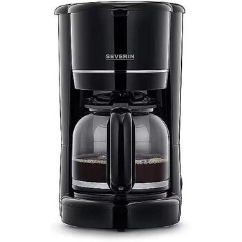 Severin Кофеварка KA 4320, 900 W, 1.25 л, черная, фильтрованное кофе, автоматическое отключение, индикатор уровня воды (4320)