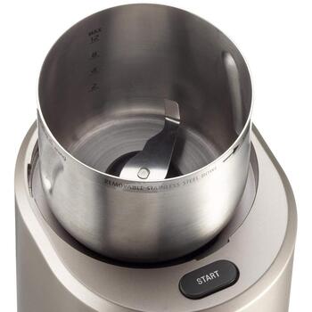 Gastroback кофемолка 42601, 270 Вт, 90 г, 5 настроек, лезвия из нержавеющей стали, блокировка крышки, встроенный таймер (42601)