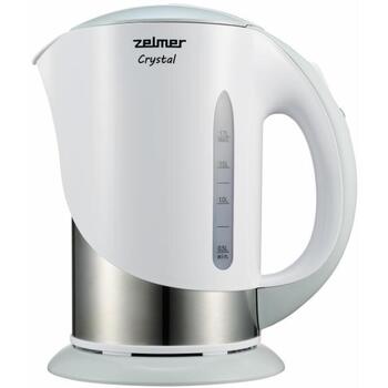 Zelmer Электрический чайник ZCK7630S 71505041P, 2200 W, 1,7 л, белый, автоматическое отключение, 360° поворотная база (71505041P)