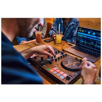 Hercules DJ контроллер DJControl Inpulse 300 MK2, DJ Essentials Kit, USB подключение, колонки, 2 канала (4781049)