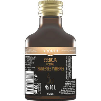 Browin Tennessee Whiskey esence 404225, 100 ml, 10 L dzēriena pagatavošanai, zelta līnija (404225)