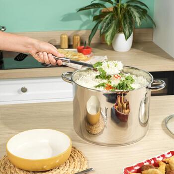 Russell Hobbs Кастрюля RH03802EU7, 15L, нержавеющая сталь, серебристый, с крышкой (RH03802EU7)
