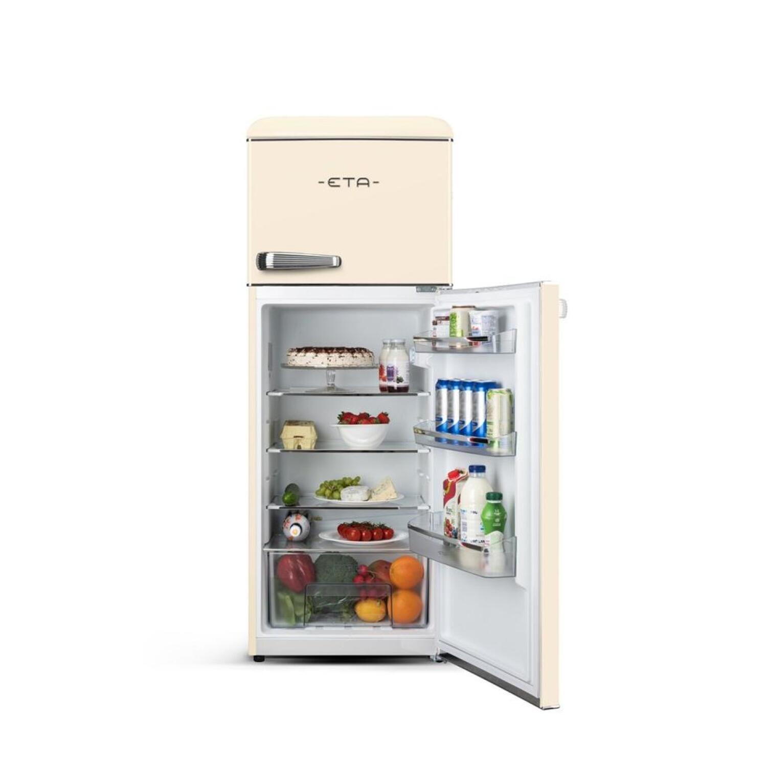 ETA Storio Retro ETA253390040EN, 170L ledusskapis, 45L saldētava, E klase, 38dB, brūns, brīvi stāvošs (ETA253390040EN)