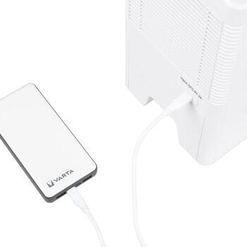 Eurom Coolstar Portable 386172, 6,5 Вт, 0,9 л, 145 м³/ч, 2 скорости, фильтр из сот, USB-C кабель в комплекте (386172)
