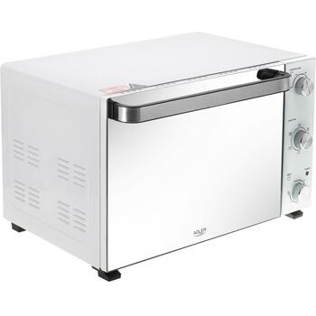 Adler Электрическая духовка AD 6027, 48L, 1800W, белая, конвекция, гриль, таймер 60мин (AD 6027)