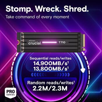 SSD|CRUCIAL|T710|1TB|M.2|PCIe Gen5|NVMe|Write speed 13700 MBytes/sec|Read speed 14900 MBytes/sec|TBW 600 TB|CT1000T710SSD5 (CT1000T710SSD5)