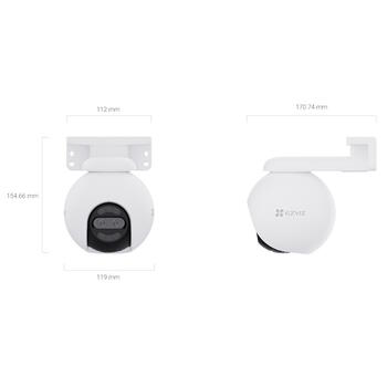 Ezviz H80x CS-H80-8MP-2MP-4mm, 8MP+2MP, 4K, 360°/90°, IP65, цветное ночное видение, AI-детекция, MicroSD до 512GB, Wi-Fi (CS-H80-8MP-2MP-4mm)