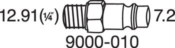Hazet Ударный гайковерт 9012M, 1100 Нм, 1/2 дюйма, крайне компактный, 3-ступенчатый вперед, 1-ступенчатый назад (9012M)