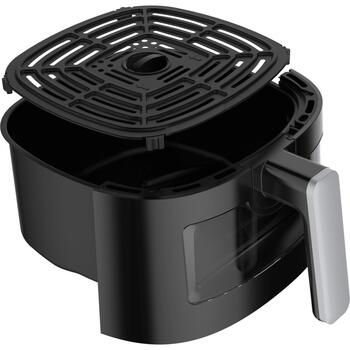 Blaupunkt AFD512 аэрофритюрница, 1300 Вт, 3,7 л, 60-220°C, черный, дисплей, таймер, автоотключение (AFD512)