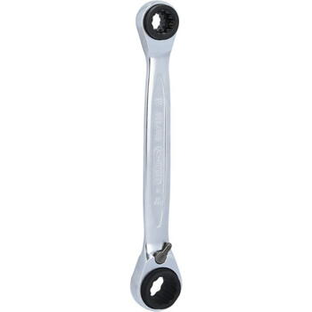 KSTOOLS Трещоточный ключ 503.4565, 10x19mm - 13x17mm, 4in1, 72 зуба, GEARplus (503.4565)