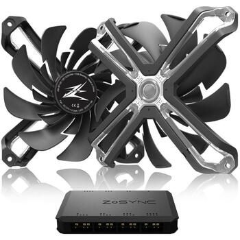 Zalman Ventilators ZM-SF120A3, 120mm, 100 g, 12 cm, 800-1500 RPM, 28 dB, 54 CFM, PWM, FDB, 9 lāpstiņas (ZM-SF120A3)