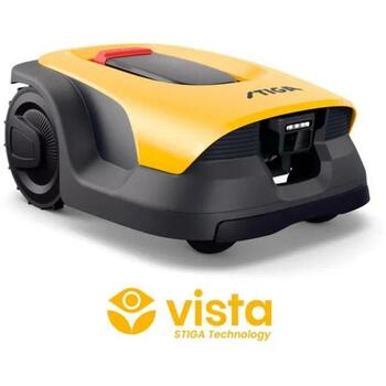 STIGA A 10V robotizēts zāles pļāvējs GPS RTK AI kamera bez vadiem līdz 1000m² 18cm 25.2V 2.5Ah 2850rpm 7 naglas 2R7111028/ST1 (2R7111028/ST1)