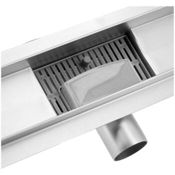 Fala LINEAR DRAIN FLOW PLUS 2IN1 70 CM 71591, 700mm, 70mm, 20mm, 52mm, 50/40mm, 48l/min, 304 нержавеющая сталь, поворотная крышка (71591)