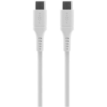 Fixed Кабель питания, 1.2м, 60W, USB-C, гибкий, не запутывающийся, 480 Мбит/с (FIXDLS-CC12-WH)