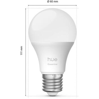 Philips Hue умный осветительный комплект 8721103103673, 3x8Вт, E27, 806лм, 2200-6500K, 16М цветов, Bluetooth/Zigbee, Hue мост (8721103103673)