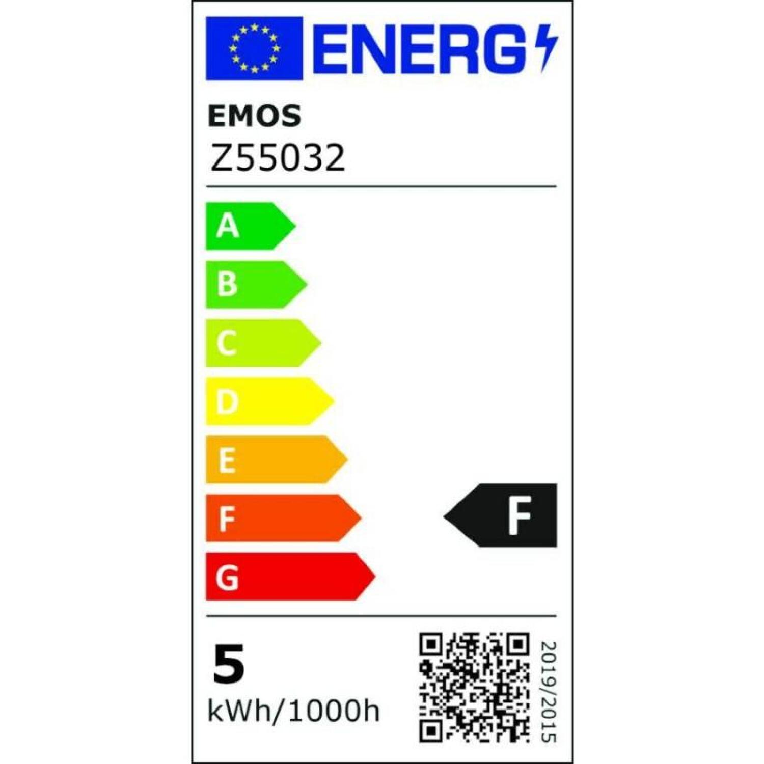 Emos LED лампочка Vintage A60 Z55032, 4,5 Вт, 420 лм, 230 В/50 Гц, 320°, 2200 K, E27, 25 000 часов, 4 чипа, теплый белый (Z55032)