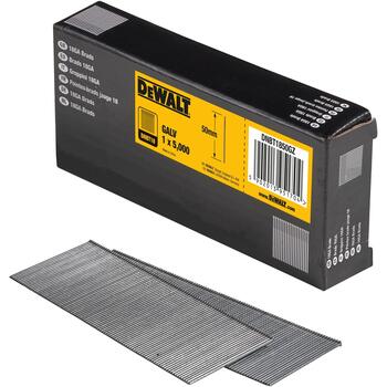 Dewalt Gвозди DNBT1850GZ 50mm, 1.25mm, 18G, оцинкованные, 5000 шт. (DNBT1850GZ)
