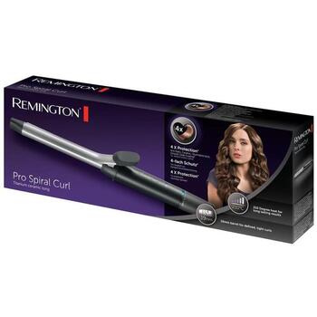 Remington Pro Spiral Curl lokšķēres CI5519, 19mm, 140–210°C, 8 režīmi, titāna-keramikas pārklājums, 30s uzsilšana (CI5519)