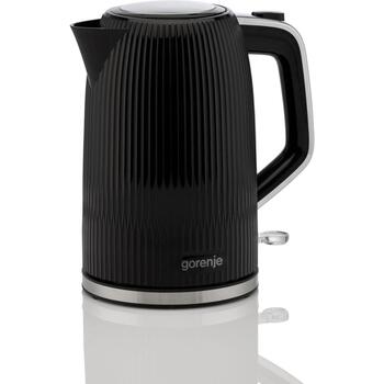 Gorenje Чайник K17DPB, 1.7 L, 2200 W, Пластик/Нержавеющая сталь, 360° поворотная база, Черный (K17DPB)
