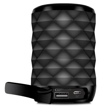 Портативная Bluetooth колонка мощностью 5W с RGB подсветкой TWS FM радио USB microSD PS-55 чёрный SV-021146 SVEN (SV-021146)