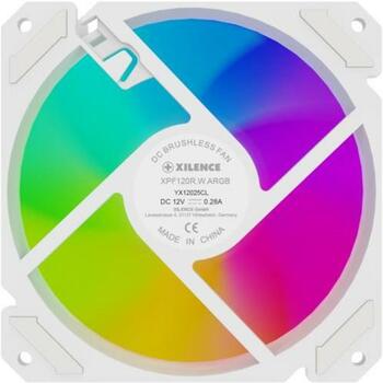 Xilence Datora korpuss ventilators XF066, 120mm, 600-1500RPM, 70CFM, 18-29dB, PWM, hidro gultņi, ARGB (XF066)